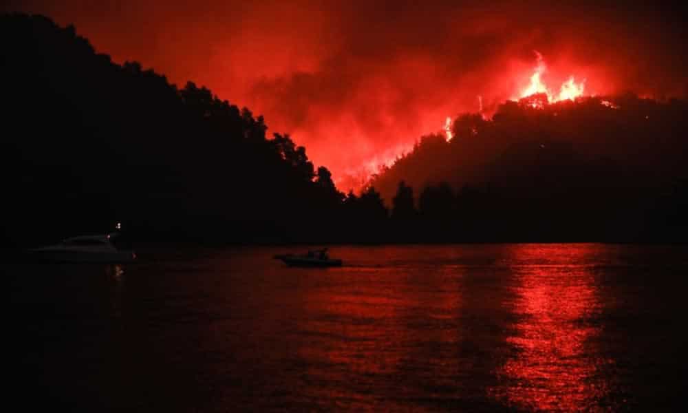 Φωτιά Λίμνη Εύβοιας