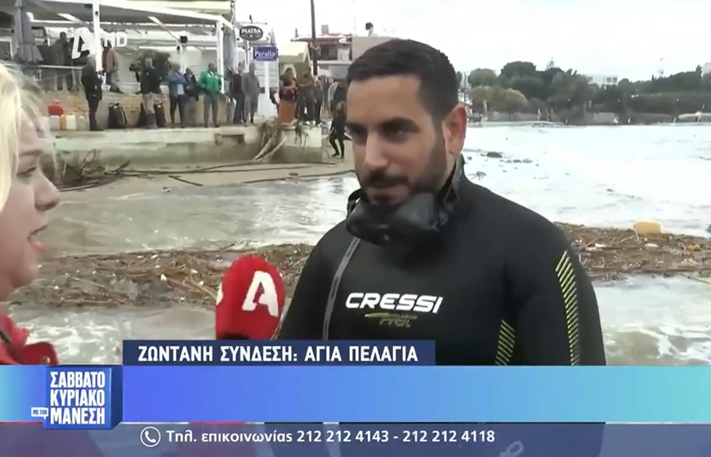 Μια πραγματικά αμήχανη στιγμή εξελίχθηκε σε ζωντανή μετάδοση και μάλιστα σε ζωντανή σύνδεση στην εκπομπή του Νίκου Μάνεση στον