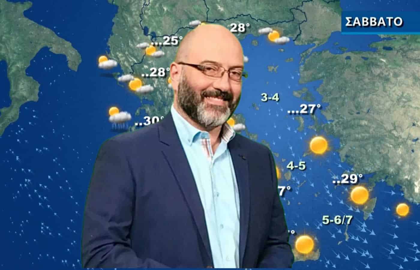 Ο Σάκης Αρναούτογλου μιλάει για τον καιρό και όλη η Ελλάδα παρακολουθεί με κομμένη την ανάσα κάθε φορά που μιλάει για αλλαγές στο σκηνικό του
