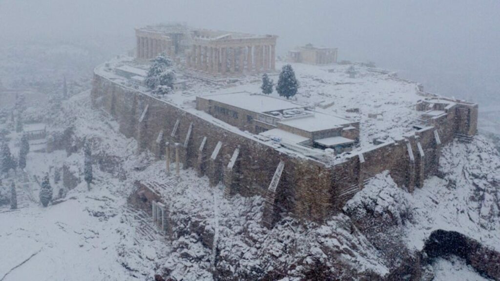 χιονοπτώσεις Αθήνα
