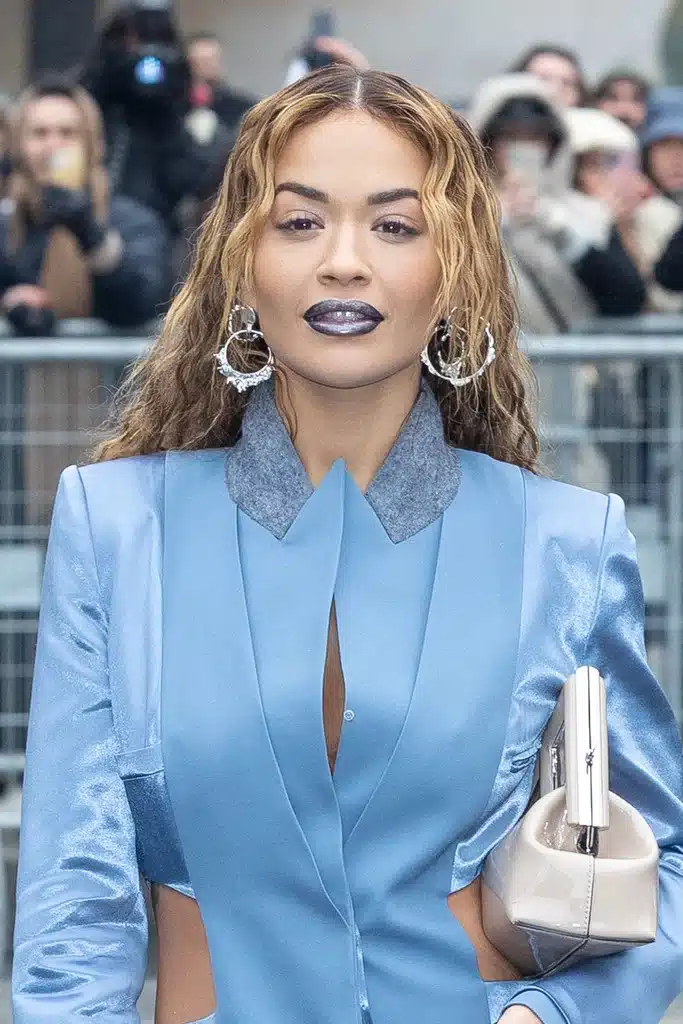Rita Ora Frosted Blue Lip 