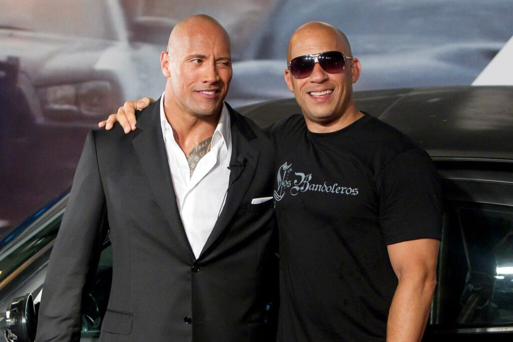 dwayne johnson vin diesel