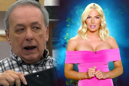 Ο Ανδρέας Μικρούτσικος προκαλεί πανικό στο live του TV Queen με την Ιωάννα Μαλέσκου, σχολιάζοντας το εσώρουχο διαγωνιζόμενης.