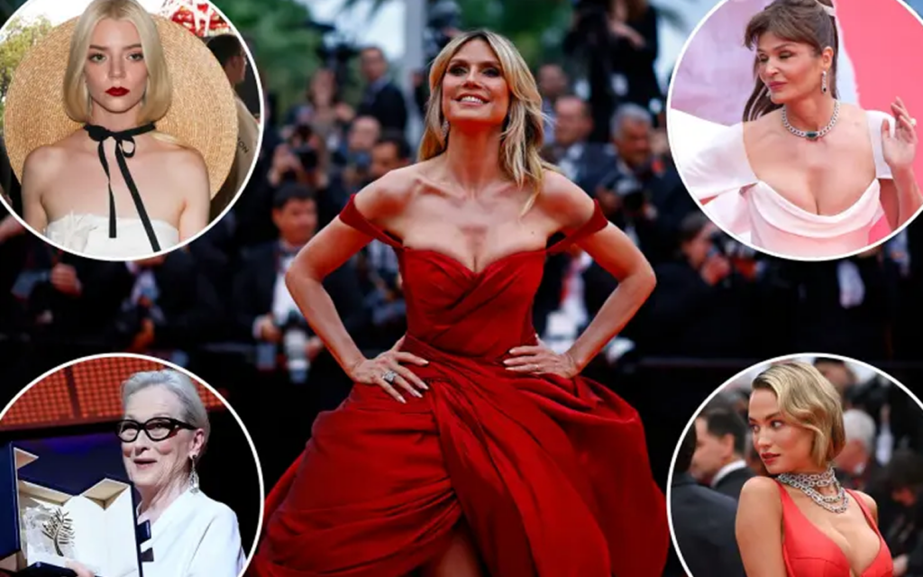 kannes 2024 christensen klum kai streep entyposiazoyn sto kokkino chali.fw