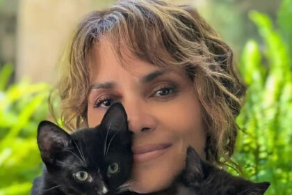 i halle berry fotografizetai mono me tis gates tis