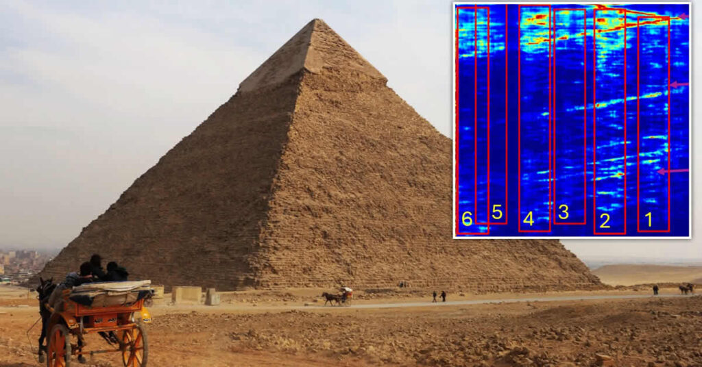 Έμειναν άφωνοι οι αρχαιολόγοι με όσα είδαν κάτω από τις πυραμίδες! Οι εικόνες από την υπόγεια Γκίζα προκαλούν δέος! 1 Απεικόνιση των νέων υπόγειων ανακαλύψεων κάτω από τις πυραμίδες της Γκίζας