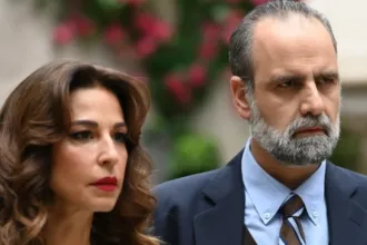 Παύλος και Χριστίνα σε σκηνή απο την σειρά Άγιος Έρωτας