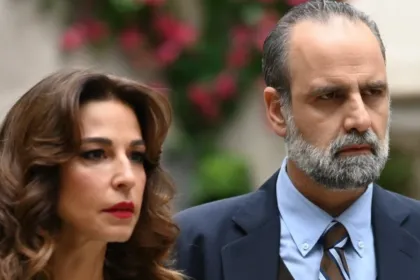 Παύλος και Χριστίνα σε σκηνή απο την σειρά Άγιος Έρωτας