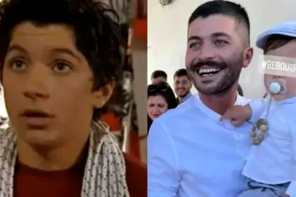 Άρης Τσάπης κρατάει το πρώτο του παιδί στα χέρια