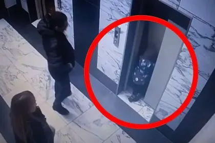 Φωτογραφία από σημείο φρεατίου ασανσέρ μετά το ατύχημα στη Ρωσία