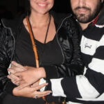 Η Ελληνίδα τραγουδίστρια Χρύσπα με τον σύζυγό της Παναγιώτη Νικολάου σε κοινή τους εμφάνιση.