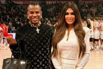 Ο Fancy James δίπλα στην Κίμπερλι Γκίλφοϊλ στην Αθήνα