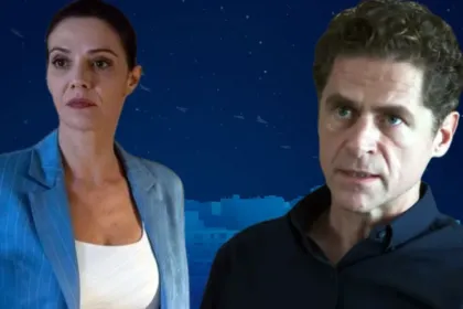 Ο Οδυσσέας και η Αρετή σε έντονη στιγμή ζήλιας στη σειρά Μια νύχτα μόνο.