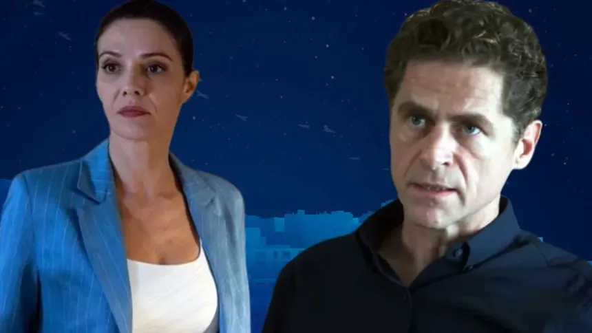 Ο Οδυσσέας και η Αρετή σε έντονη στιγμή ζήλιας στη σειρά Μια νύχτα μόνο.