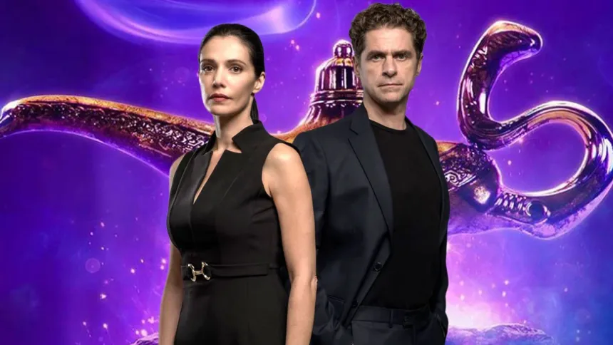 Σκηνή από τη σειρά Μια Νύχτα Μόνο του MEGA με τους πρωταγωνιστές