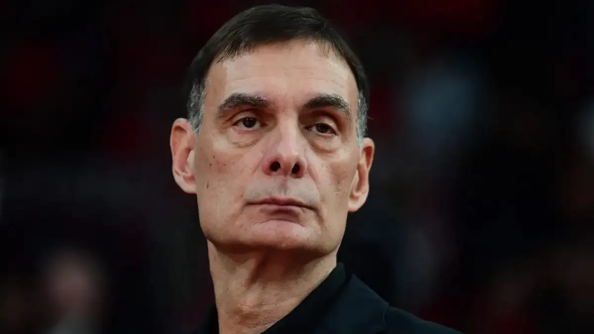 Ο Γιώργος Μπαρτζώκας σε αγώνα της ομάδας του Ολυμπιακού