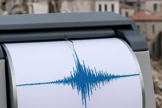 Χάρτης με το επίκεντρο του σεισμού 4,6 Ρίχτερ κοντά στη Σκύρο