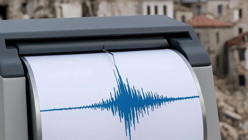 Χάρτης με το επίκεντρο του σεισμού 4,6 Ρίχτερ κοντά στη Σκύρο