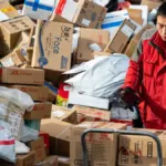 Δέματα διεθνών παραγγελιών σε τελωνείο.