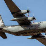 Τουρκικό στρατιωτικό αεροσκάφος τύπου C-130 σε πτήση