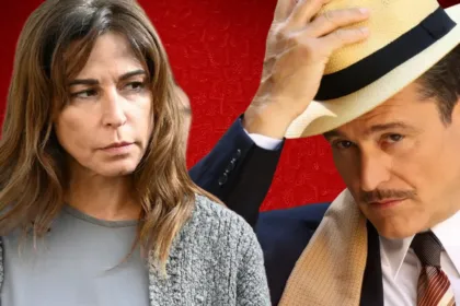 Ο Αντρέας σοκαρισμένος από την αποκάλυψη της Χριστίνας στη σειρά Άγιος Έρωτας.