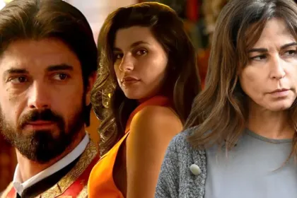 Σκηνή με τους πρωταγωνιστές της σειρά Άγιος Έρωτας