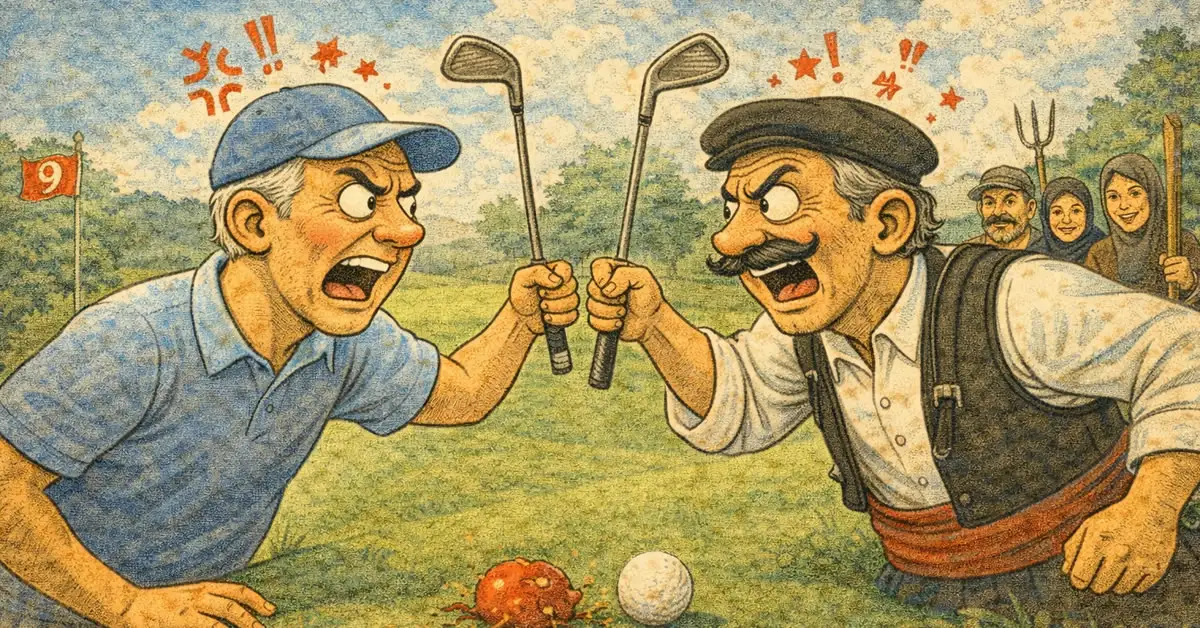 Όταν το γκολφ τελειώνει στο νοσοκομείο!