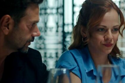 Η Ελένη και ο Σταύρος σε δραματική σκηνή της σειράς Μια Νύχτα Μόνο