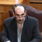 Ο αγροτοσυνδικαλιστής Γιώργος Ξυλούρης (Φραπές) στην εξεταστική επιτροπή της Βουλής