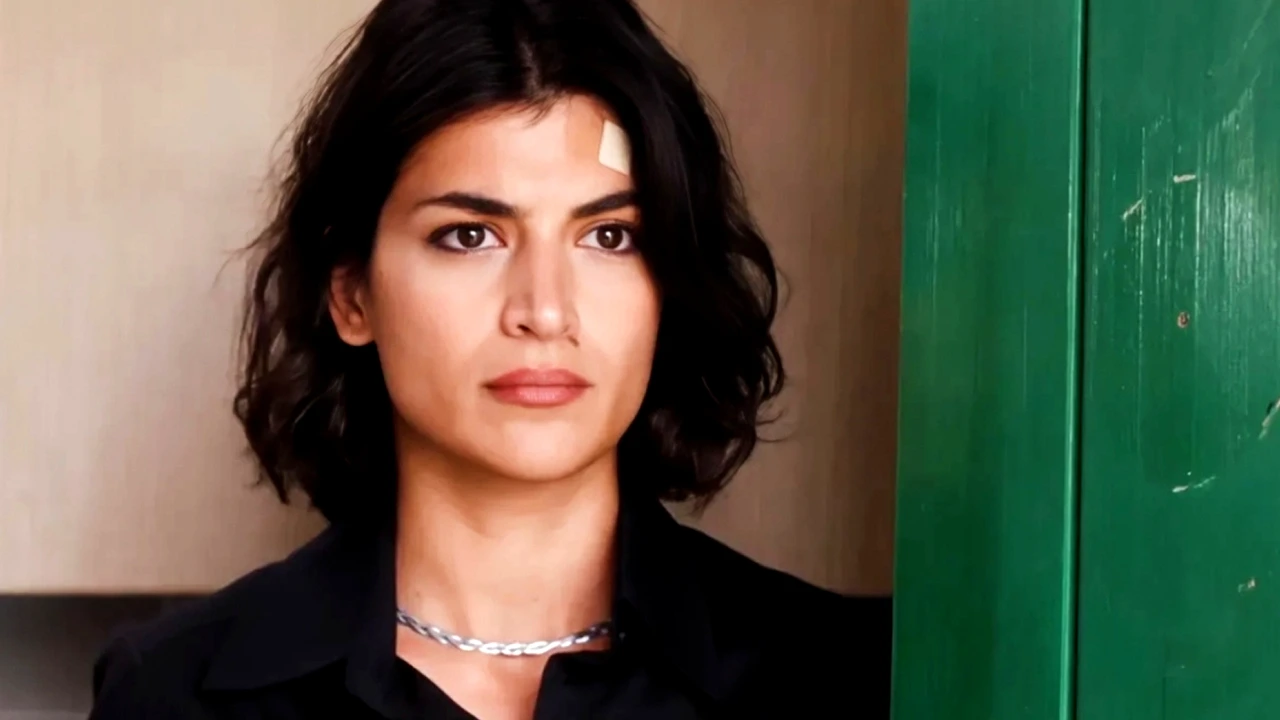 Η Χριστιάνα έντρομη στη Γη της Ελιάς τη στιγμή που βλέπει τον Ορέστη