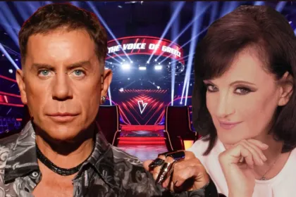 Η Μαρίνα Βλαχάκη και ο Γιώργος Μαζωνάκης αναφερόμενοι στο τραγούδι «Κράτησέ με» στο The Voice