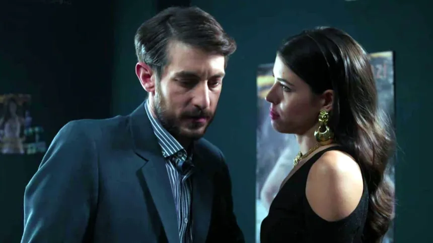 Ο Σάββας από το «Μια νύχτα μόνο» σε έντονη στιγμή στην οθόνη.