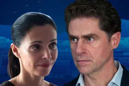 Αρετή και Οδυσσέας σε σκηνή έντασης στη σειρά Μια Νύχτα Μόνο στο επεισόδιο 21