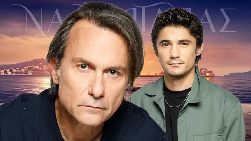 Άγγελος και Λευτέρης σε σκηνή συγκίνησης από τη σειρά Να μ’ αγαπάς