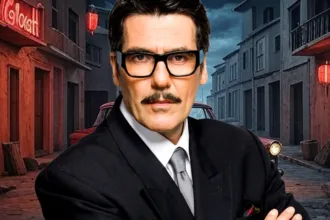 Ο Ντίνος αντικρίζει τον Γρηγόρη στο αστυνομικό τμήμα, με τη Γαλήνη δίπλα, λίγο πριν ξεσπάσει η κρίση στην οικογένεια Βούλγαρη.