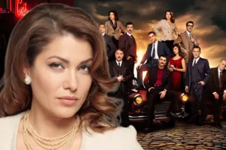 H Γαλήνη με φόντο την αφίσα του Πόρτο Λεόνε