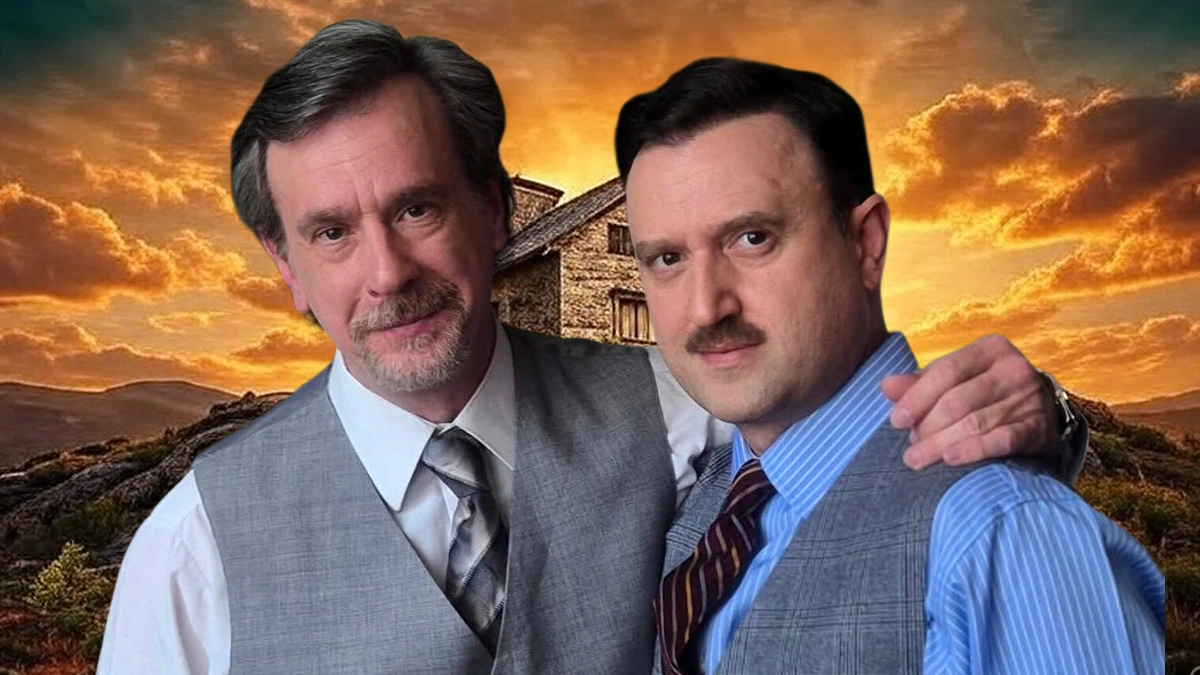 Απόστολος και Χρήστος σε σκηνή στη σειρά Το σπίτι δίπλα στο ποτάμι