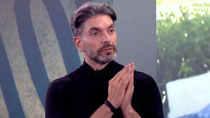 Ο Σπύρος Μαρτίκας σε τηλεοπτική εμφάνιση στο Mega