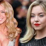 Σίντνεϊ Σουίνι σε backstage στιγμιότυπο από την προετοιμασία της για την πρεμιέρα