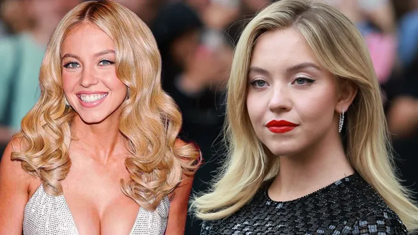 Σίντνεϊ Σουίνι σε backstage στιγμιότυπο από την προετοιμασία της για την πρεμιέρα