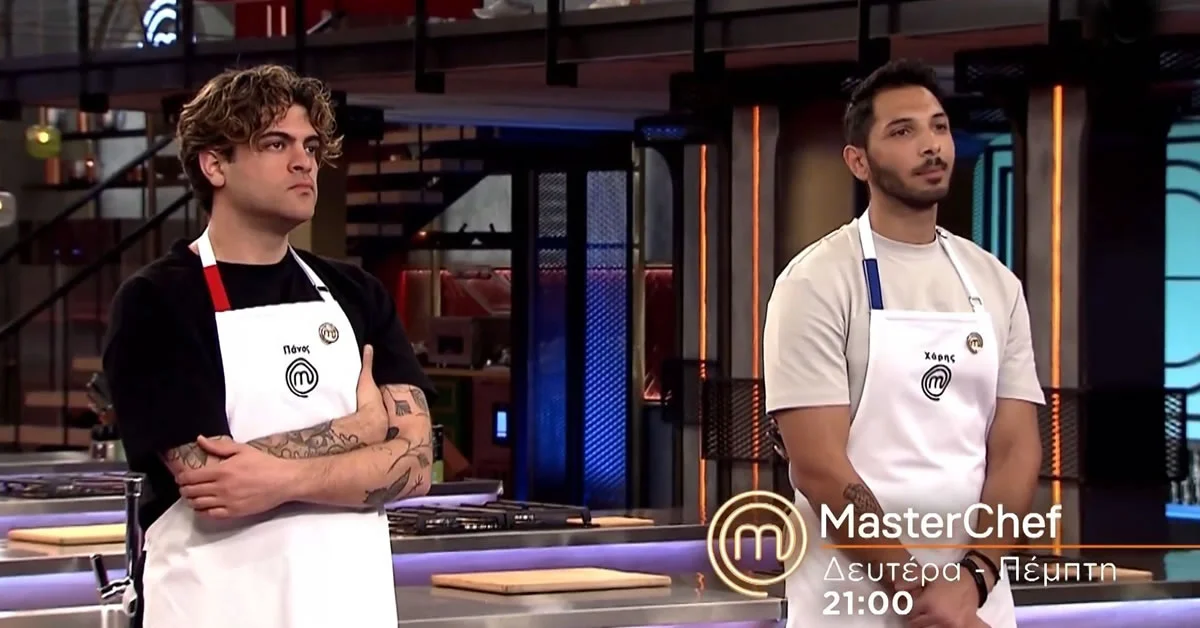 Διαγωνιζόμενοι του MasterChef μαγειρεύουν με αγωνία υπό την πίεση του χρόνου μπροστά στους κριτές