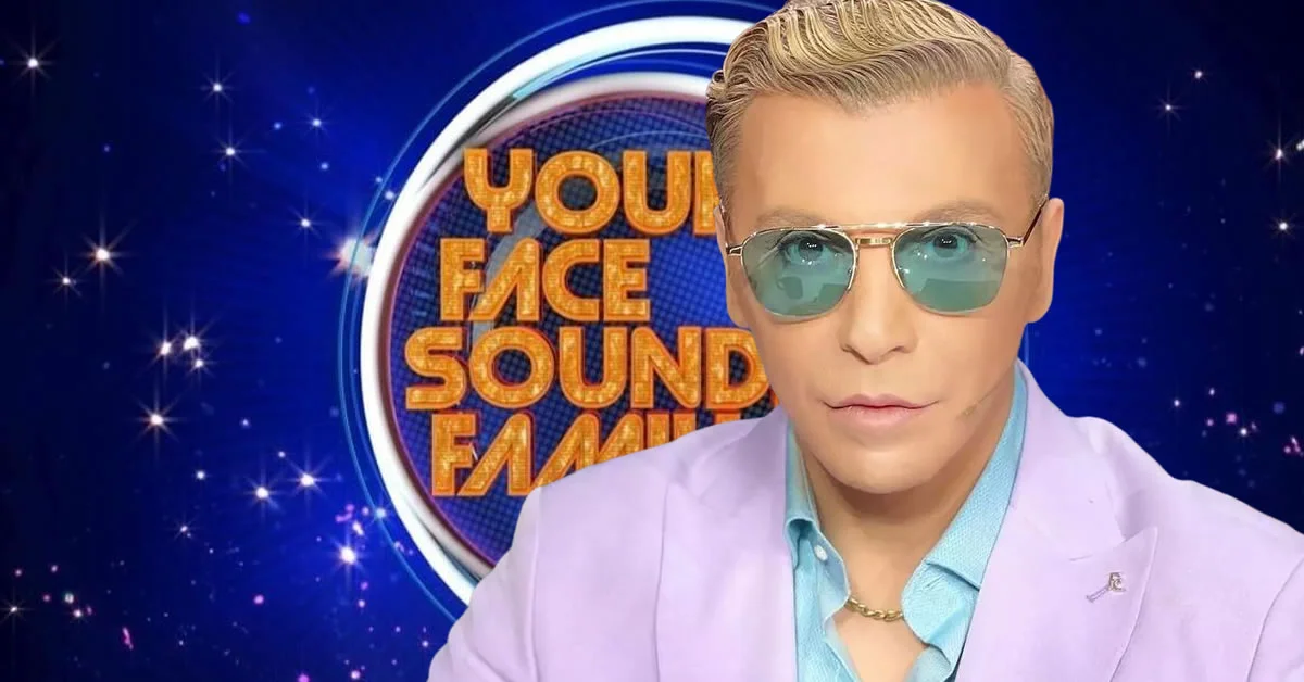 Πορτρέτο του Τάκη Ζαχαράτου με φόντο το Your face sounds familiar: