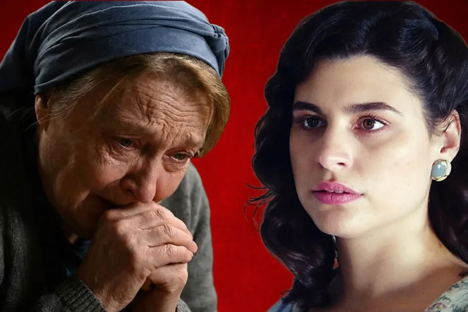 Η Χλόη από τη σειρά Άγιος Έρωτας σε μια στιγμή μεγάλης έντασης κατά την άφιξη της Κικής στο σπίτι.