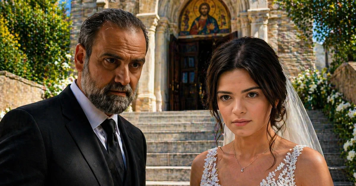 Ο Παύλος συνοδεύει τη Δώρα στην εκκλησία, ενώ σε άλλο πλάνο ο Σωτήρης φαίνεται απελπισμένος στα νέα επεισόδια της σειράς Άγιος Έρωτας.