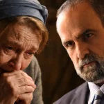 Η Μελίνα Βαμβακά ως Κική, με βλέμμα γεμάτο πόνο και φόβο, προσπαθώντας να ανακαλύψει την αλήθεια για τα χαμένα της παιδιά στη σειρά Άγιος Έρωτας.