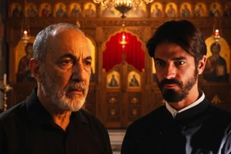 Ο Λεωνίδας συγκρούεται με τη Χλόη και τον Νικόλαο στα νέα δραματικά επεισόδια της σειράς Άγιος Έρωτας.