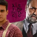 Ο Παύλος Μαρκόπουλος με σκοτεινό και ικανοποιημένο βλέμμα, έχοντας καταφέρει να παγιδεύσει τον Αργύρη μετά την επίθεση στον Γεράσιμο.