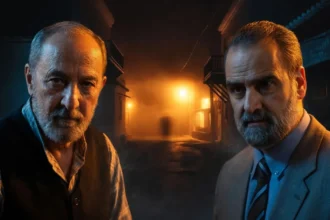 Ο Λεωνίδας με σκοτεινό βλέμμα σχεδιάζει τη δολοφονία του Μαρκόπουλου