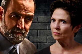 Η Θάλεια σε κατάσταση απόγνωσης μετά την έφοδο της εφορίας που προκάλεσε ο Μαρκόπουλος στη σειρά Άγιος Έρωτας.