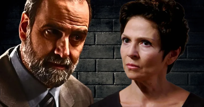 Η Θάλεια σε κατάσταση απόγνωσης μετά την έφοδο της εφορίας που προκάλεσε ο Μαρκόπουλος στη σειρά Άγιος Έρωτας.